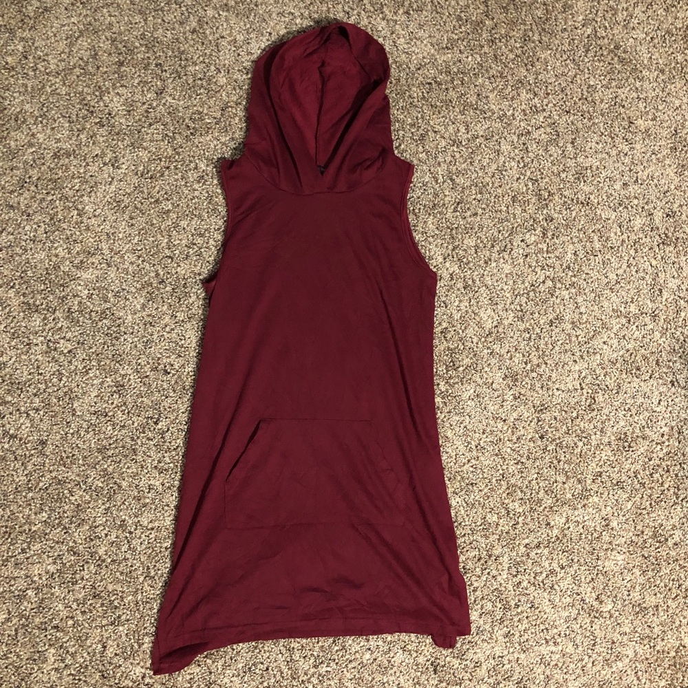 Maroon Shirt Dress
